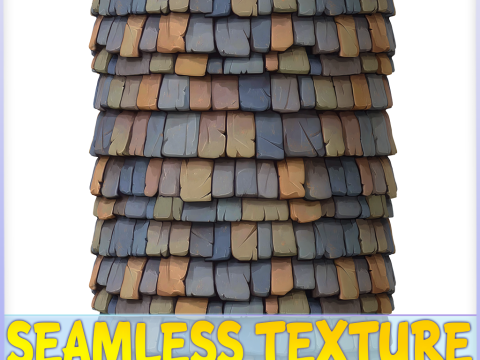 Stylized Roof Seamless Texture CG Texturen