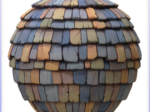 Stylized Roof Seamless Texture CG Textures
