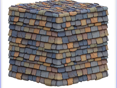 Stylized Roof Seamless Texture Tekstur CG