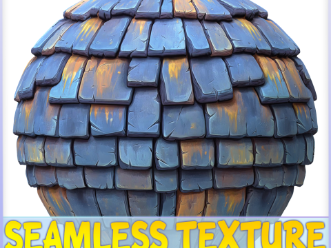 Stylized Roof Seamless Texture CG Texturen
