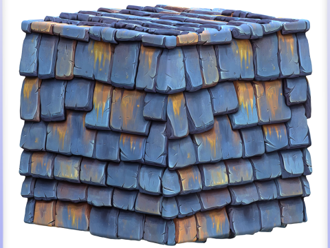 Stylized Roof Seamless Texture CG Texturen