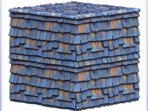 Stylized Roof Seamless Texture CG Texturen