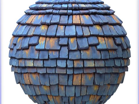 Stylized Roof Seamless Texture CG Texturen