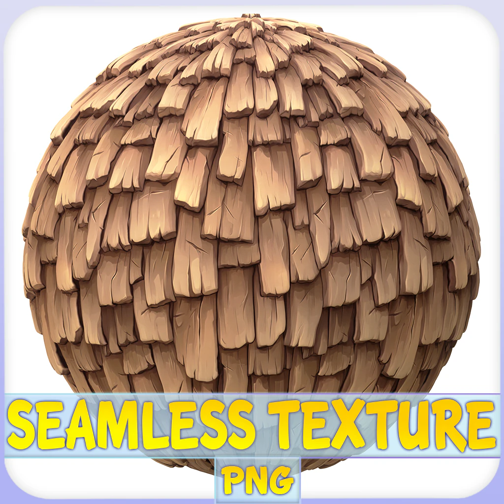 Stylized Roof Seamless Texture CG Textures .c4d .max .obj .3ds .fbx .stl .blend