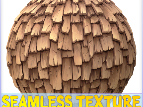Stylized Roof Seamless Texture CG Texturen