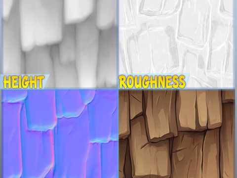 Stylized Roof Seamless Texture CG Texturen