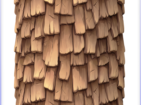 Stylized Roof Seamless Texture CG Texturen