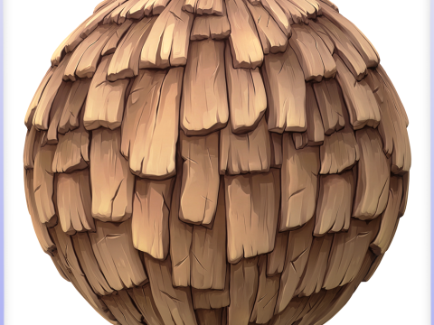 Stylized Roof Seamless Texture CG Texturen