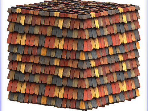 Stylized Roof Seamless Texture CG テクスチャ