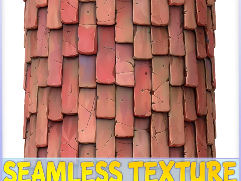 Стилизованная бесшовная текстура крыши CG Текстуры