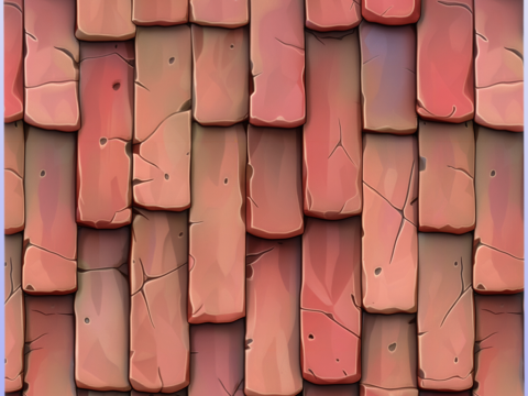 Stylized Roof Seamless Texture CG Texturen