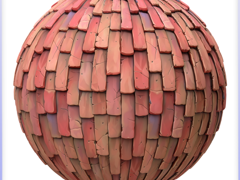 Stylized Roof Seamless Texture CG Texturen