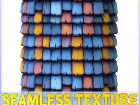 Stylized Roof Seamless Texture CG Texturen