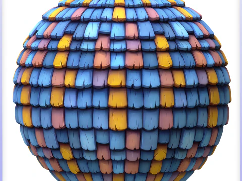 शैलीबद्ध छत निर्बाध बनावट CG टेक्स्चर्स