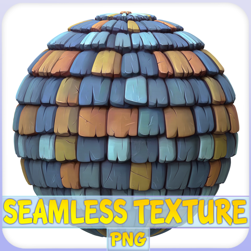 Stylized Roof Seamless Texture Texturas CG .c4d .max .obj .3ds .fbx .stl .blend 