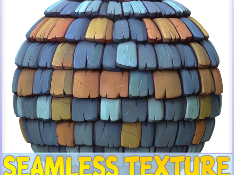 Stylized Roof Seamless Texture CG Texturen