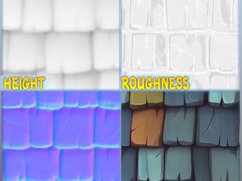 Stylized Roof Seamless Texture Texturas CG