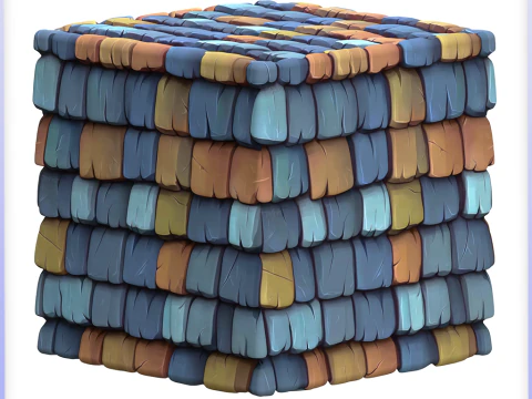 Textura sem costura de telhado estilizado Texturas CG