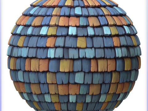 Stylized Roof Seamless Texture Texturas CG