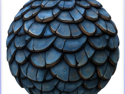 Stylized Roof Seamless Texture CG टेक्स्चर्स