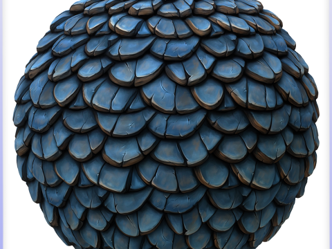 Stylized Roof Seamless Texture CG टेक्स्चर्स