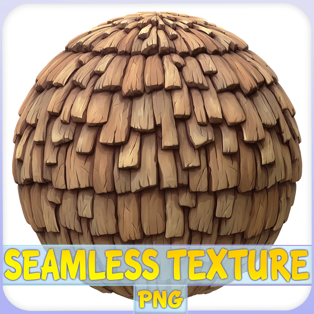 Stylized Roof Seamless Texture CG Textures .c4d .max .obj .3ds .fbx .stl .blend