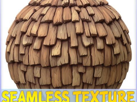 Stylized Roof Seamless Texture CG Texturen