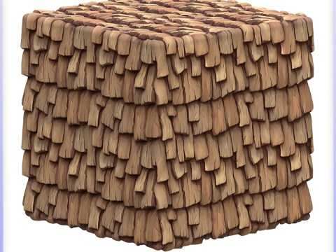 Stylized Roof Seamless Texture CG टेक्स्चर्स
