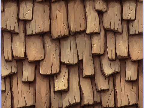 Stylized Roof Seamless Texture CG टेक्स्चर्स