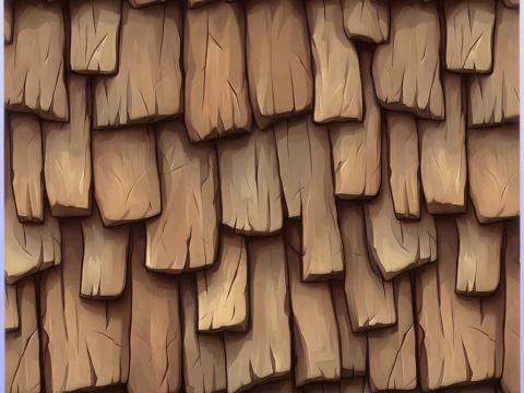 Stylized Roof Seamless Texture CG Textures