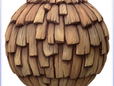 Stylized Roof Seamless Texture CG टेक्स्चर्स