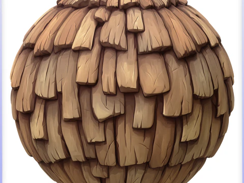 Stylized Roof Seamless Texture CG Textures