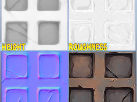 Stylized Rusty Metal Grid Texture CG Textures