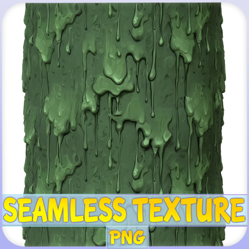 Stylized Slime Seamless Texture CG テクスチャ .c4d .max .obj .3ds .fbx .stl .blend