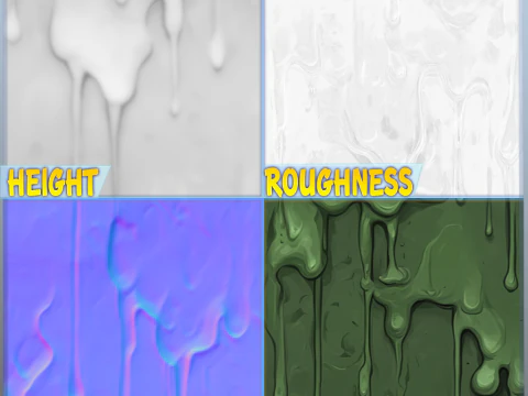 Stylized Slime Seamless Texture CG Textures