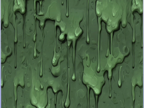 Stylized Slime Seamless Texture CG テクスチャ