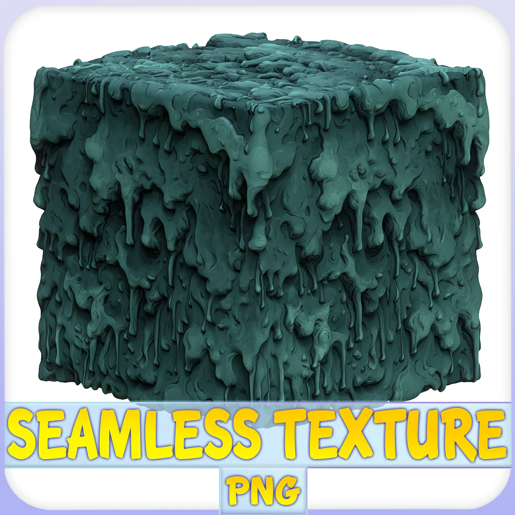 Stylized Slime Seamless Texture CG Textures .c4d .max .obj .3ds .fbx .stl .blend 