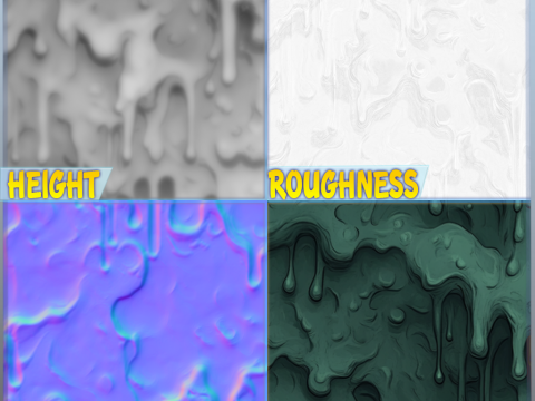 Stylized Slime Seamless Texture CG Textures