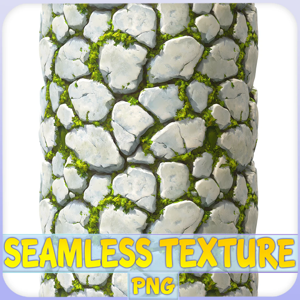 Stylized Stone Seamless Texture CG Textures .c4d .max .obj .3ds .fbx .stl .blend