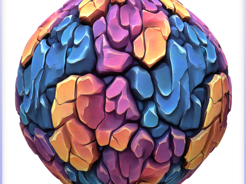 Stylized Stone Seamless Texture CG टेक्स्चर्स