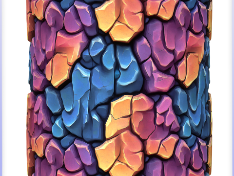 Stylized Stone Seamless Texture CG टेक्स्चर्स