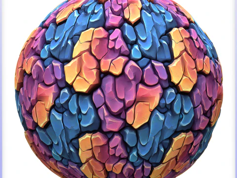Stylized Stone Seamless Texture CG Textures