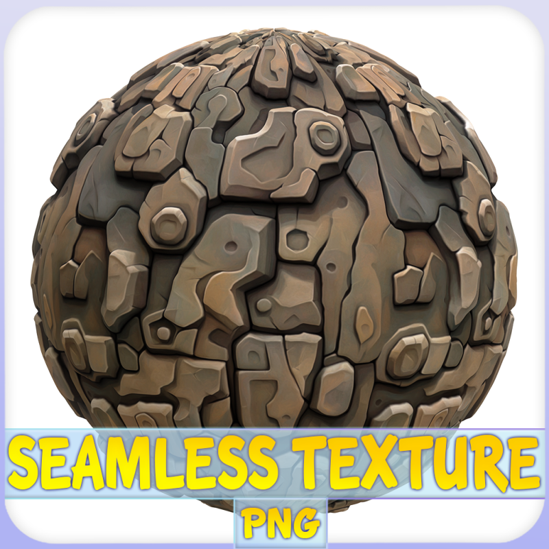 Stylized Stone Seamless Texture CG टेक्स्चर्स .c4d .max .obj .3ds .fbx .stl .blend