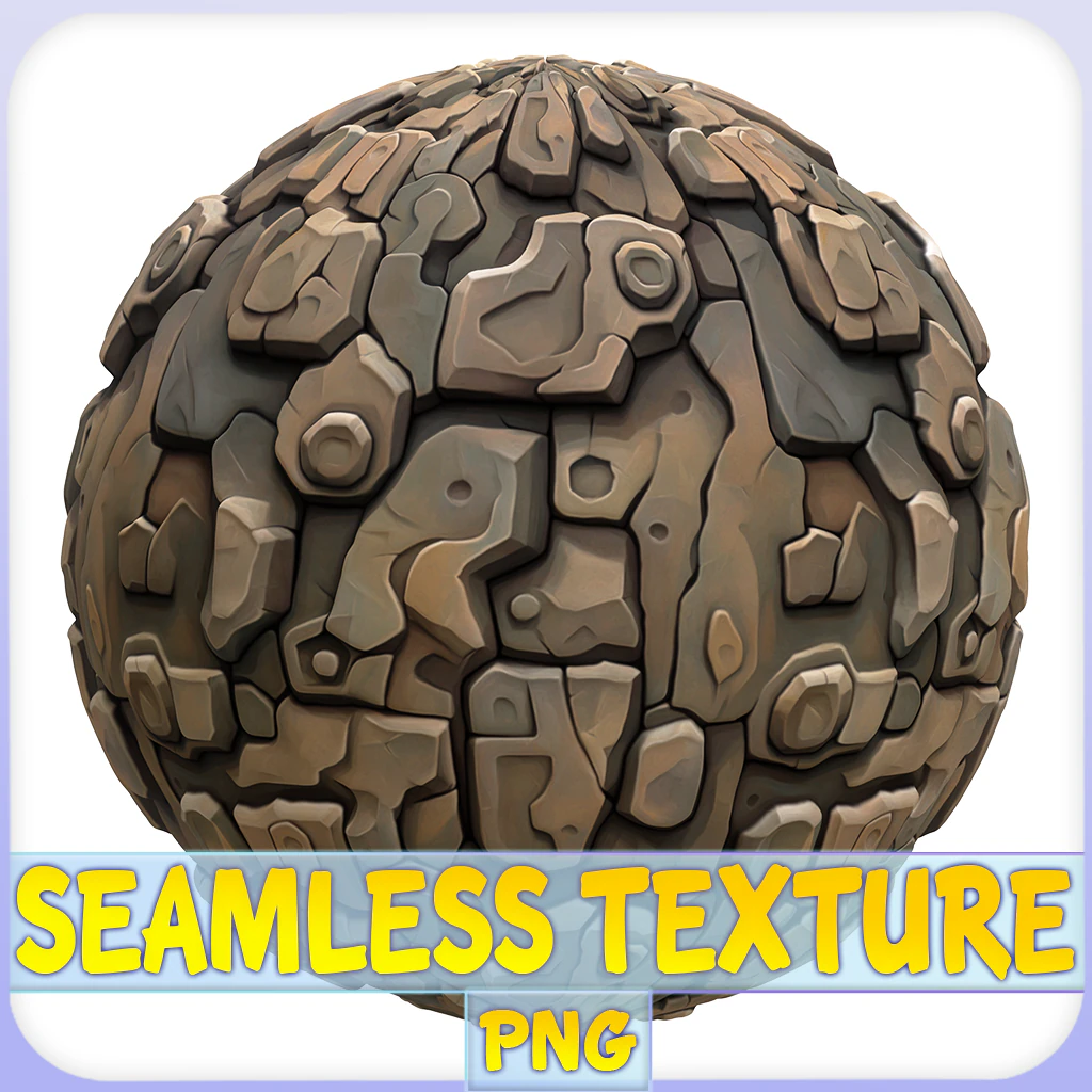 Stylized Stone Seamless Texture CG Textures .c4d .max .obj .3ds .fbx .stl .blend 