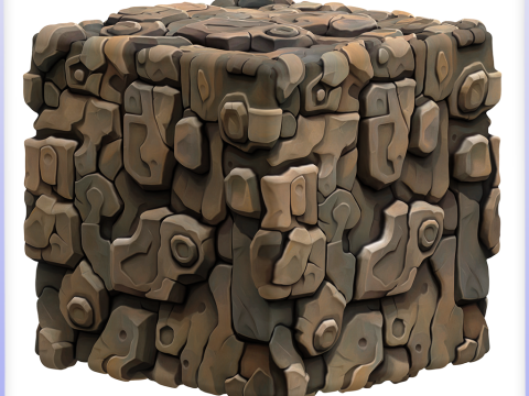 Stylized Stone Seamless Texture CG टेक्स्चर्स