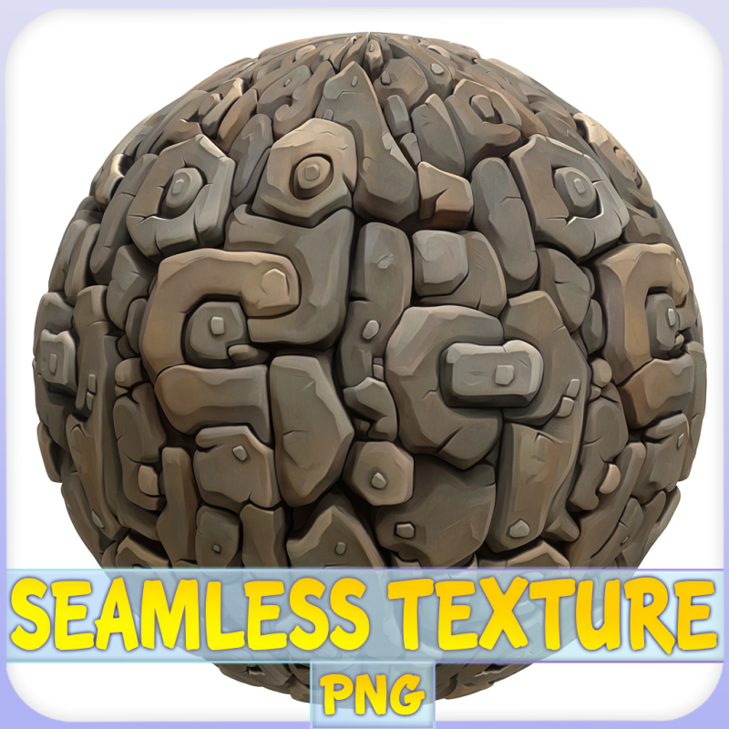 Stylized Stone Seamless Texture CG टेक्स्चर्स .c4d .max .obj .3ds .fbx .stl .blend
