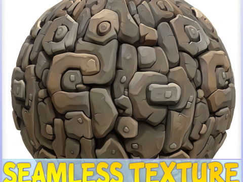 Stylized Stone Seamless Texture CG テクスチャ