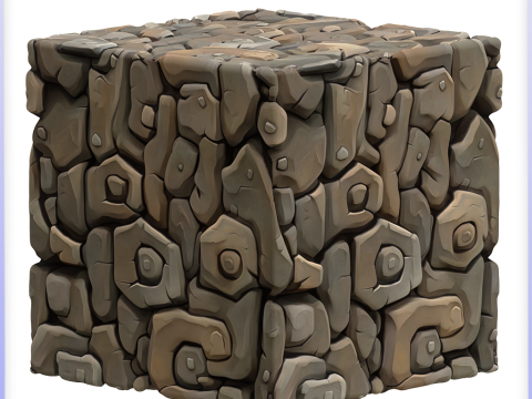 Stylized Stone Seamless Texture CG टेक्स्चर्स