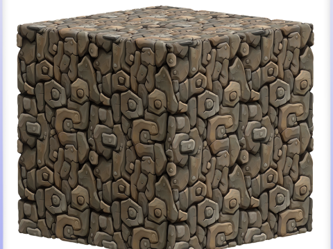 Stylized Stone Seamless Texture CG टेक्स्चर्स