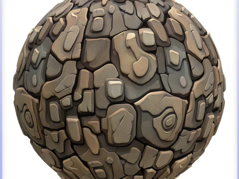 Stylized Stone Seamless Texture CG Textures